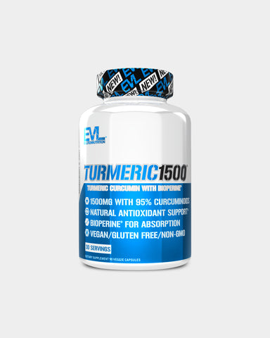 EVLUTION NUTRITION Turmeric Curcumin - Front