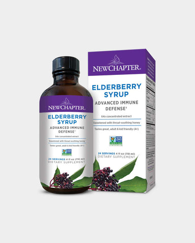 New Chapter Elderberry Syrup + Honey Immune Support - Front