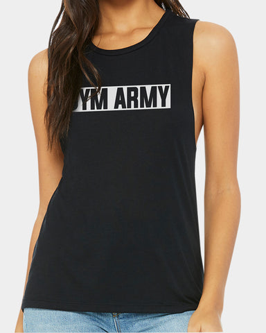 JYM Supplement Science Women's JYM Army Muscle Tank - Front